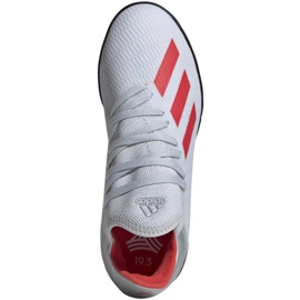 Scarpe da calcio Adidas X 19.3 Tf Jr F35358 bianca bianca 2