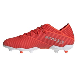 Le scarpe da calcio adidas Nemeziz 19.1 Fg Jr F99955 rosso rosso 1