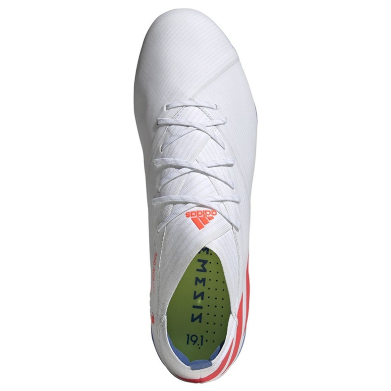 Scarpe da calcio Adidas Nemeziz Messi 19.1 Fg M F34402 bianca bianca 2