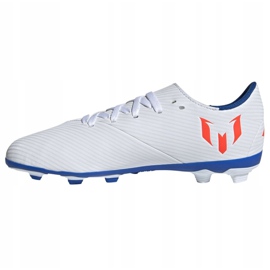 Scarpe da calcio Adidas Nemeziz Messi 19.4 FxG Jr F99931 multicolore bianco 1