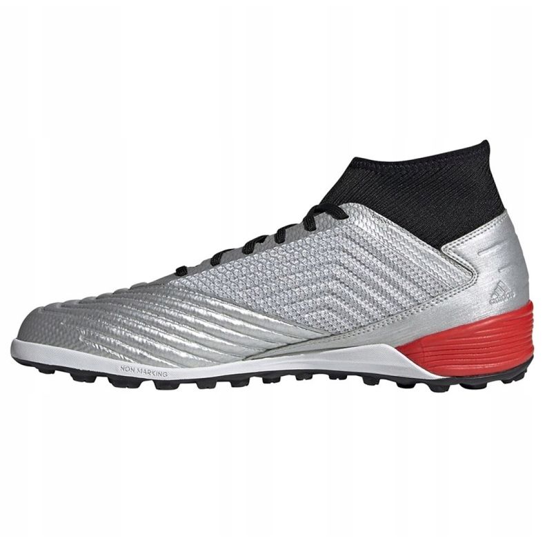 Scarpe da calcio Adidas Predator 19.3 Tf M F35629 grigio argento 1