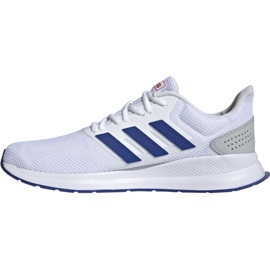 Scarpe da corsa adidas Runfalcon M EF0148 bianca blu 1