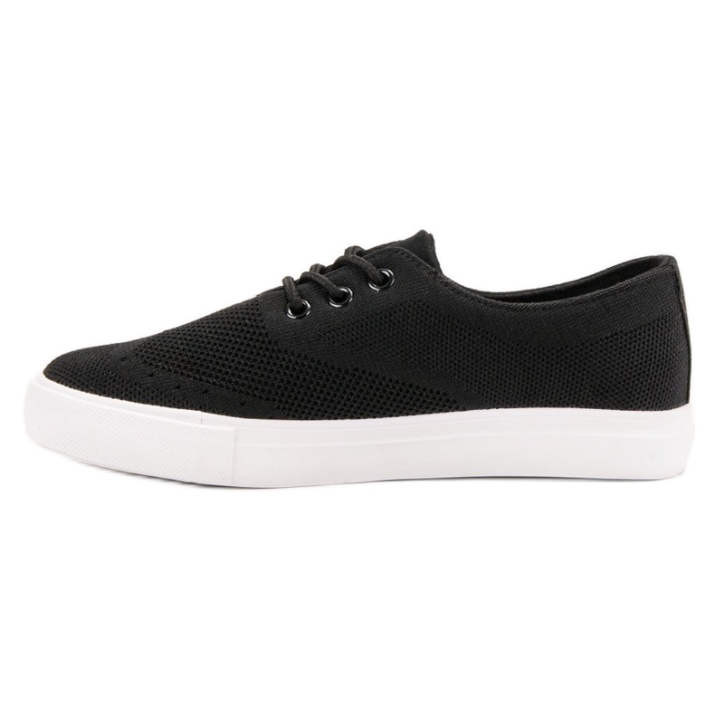 SHELOVET Sneakers in tessuto nero 1