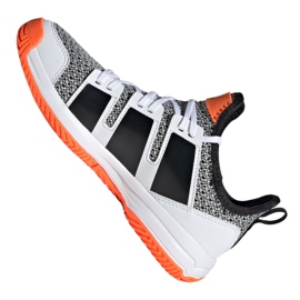 Scarpe da pallamano Adidas Stabil Jr F33830 multicolore grigio 1