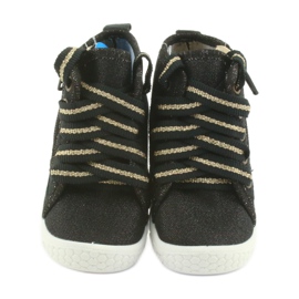 Scarpe per bambini Befado 547P003 nero grigio giallo 3
