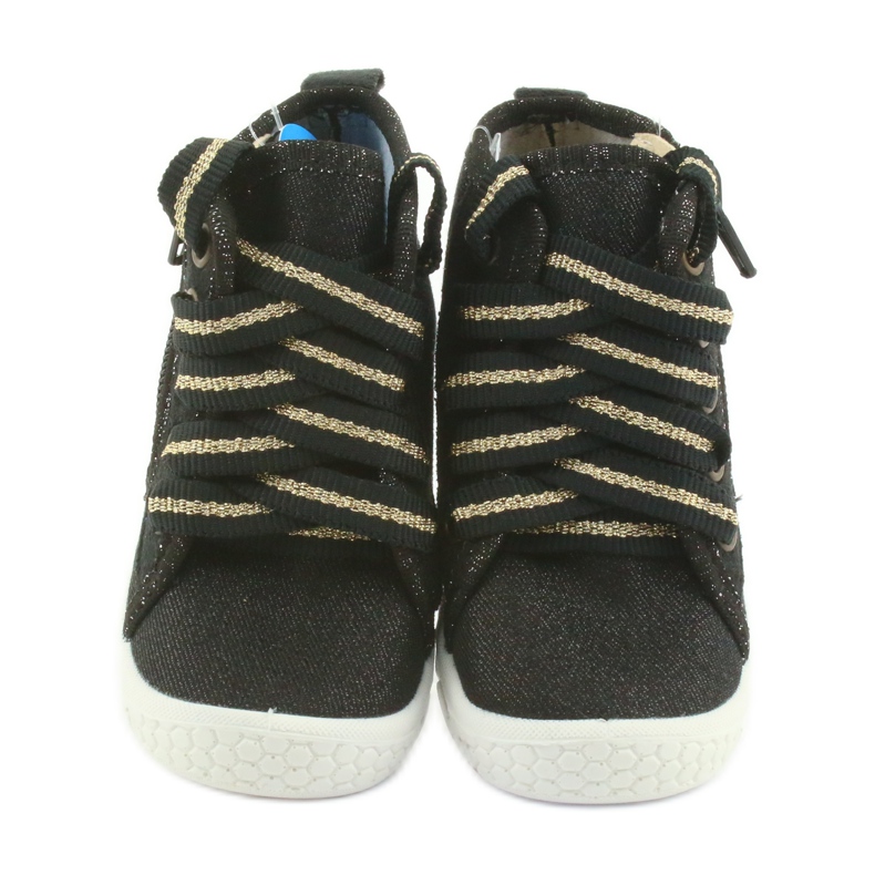 Scarpe per bambini Befado 547P003 nero grigio giallo 3
