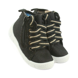 Scarpe per bambini Befado 547P003 nero grigio giallo 4
