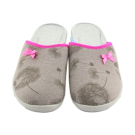 Pantofole Befado 235d162 grigie rosa grigio 3