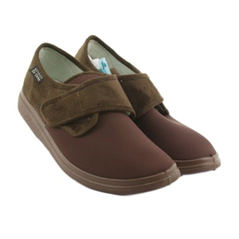 Pantofole Befado 131M005 per diabetici marrone 4