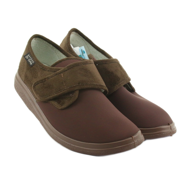 Pantofole Befado 131M005 per diabetici marrone 4