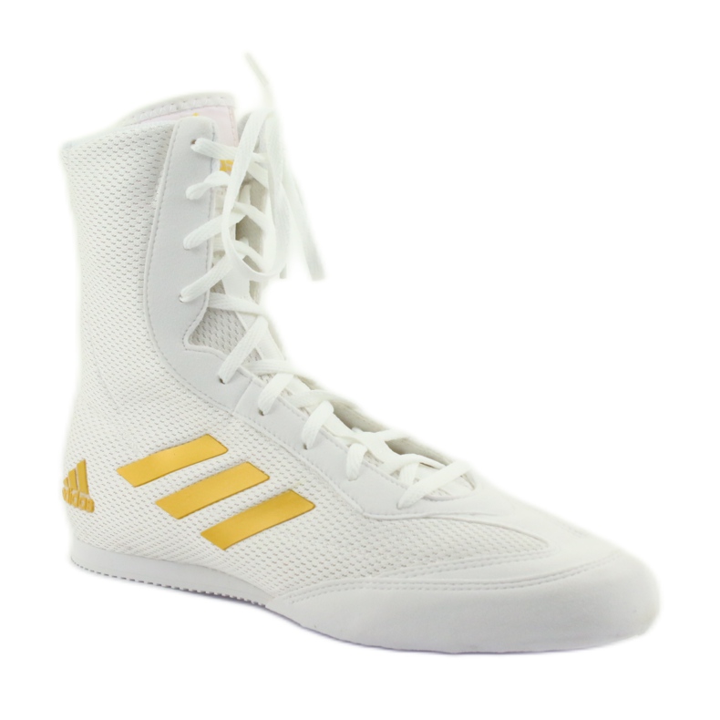 Scarpe da boxe Adidas Box Hog Plus bianca 1