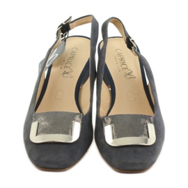 Sandali da donna Caprice con fibbia 29500 blu navy 3