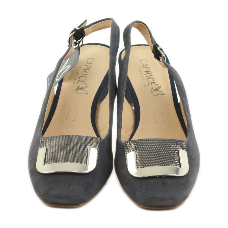Sandali da donna Caprice con fibbia 29500 blu navy 3