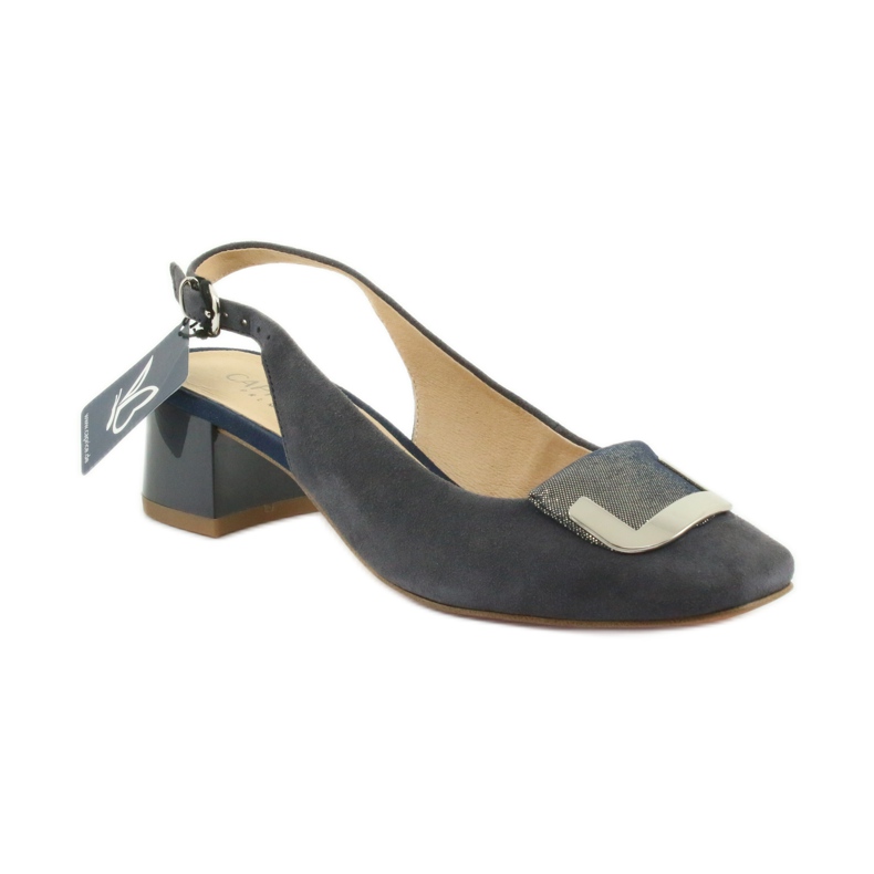 Sandali da donna Caprice con fibbia 29500 blu navy 1