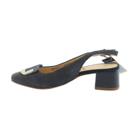 Sandali da donna Caprice con fibbia 29500 blu navy 2