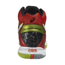 Scarpe da pallavolo Asics Gel-Cyber ​​Sensei 6 Mt M B503Y-2101 multicolore rosso 2