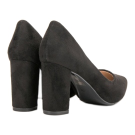 Diamantique Décolleté in camoscio nero 1