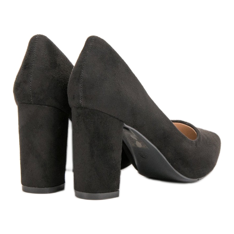 Diamantique Décolleté in camoscio nero 1