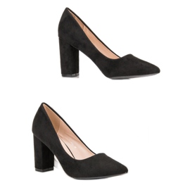 Diamantique Décolleté in camoscio nero 2