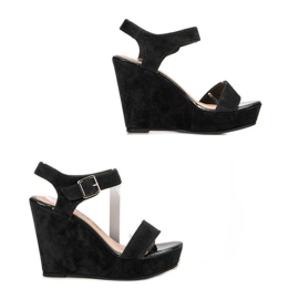 Vinceza Sandali in pelle scamosciata nero 2