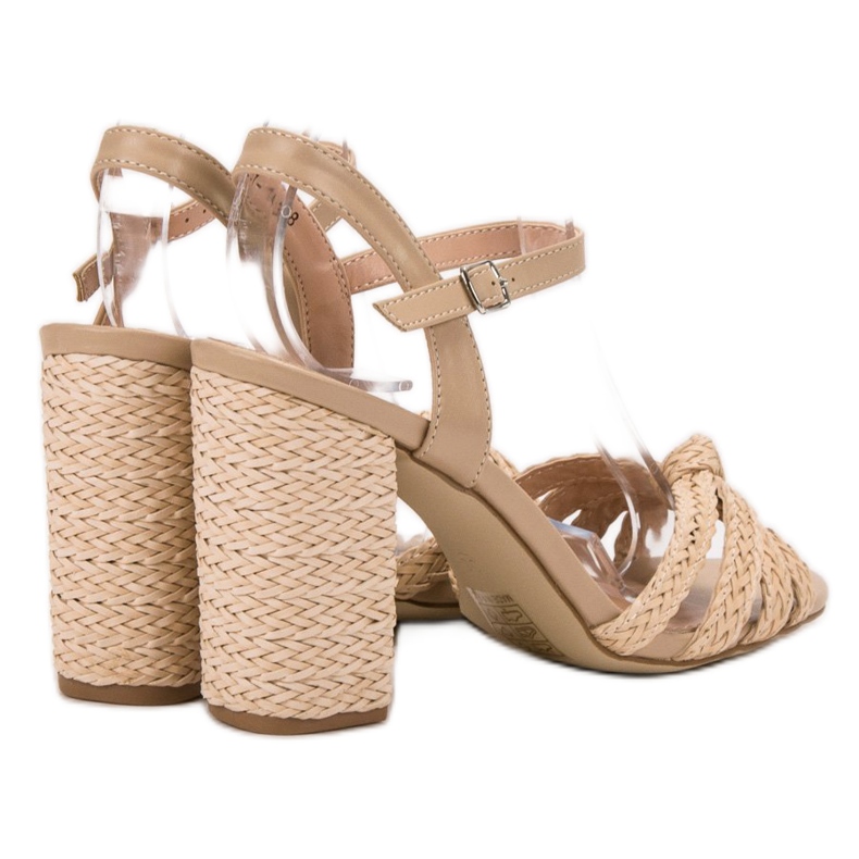 Sandali VICES intrecciati marrone 1
