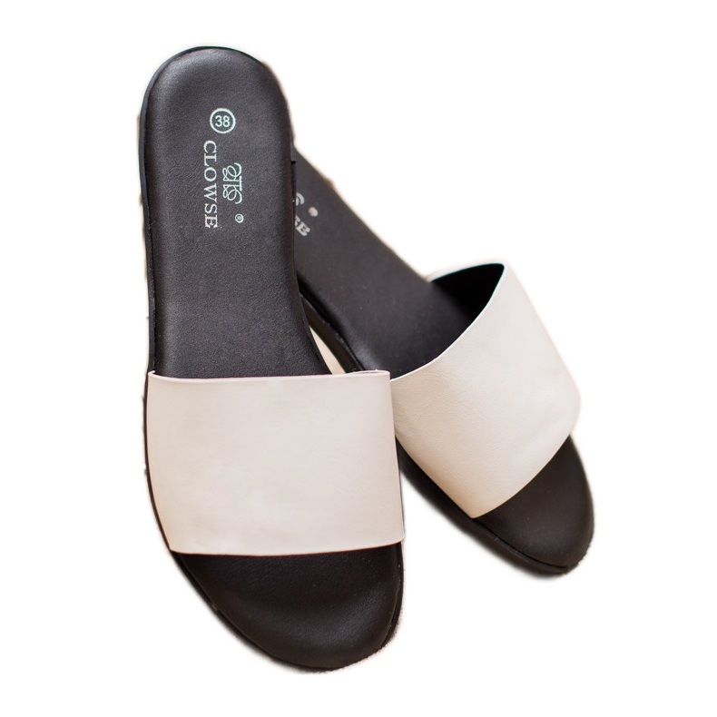 Clowse Pantofole Bianche Classiche bianca 2