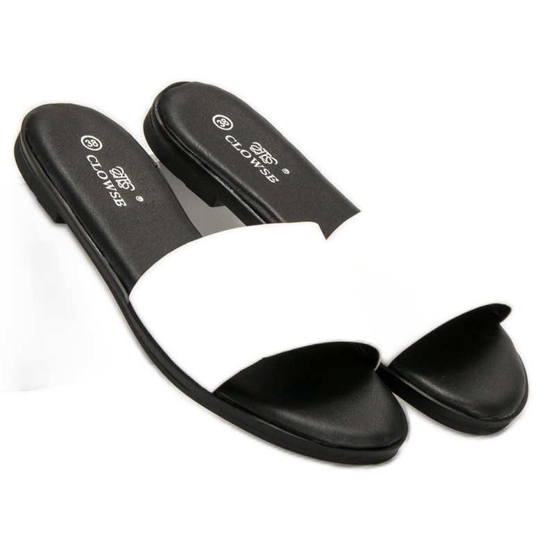 Clowse Pantofole Bianche Classiche bianca 1