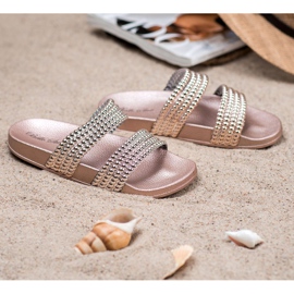 Bello Star Pantofole Con Perline giallo 1