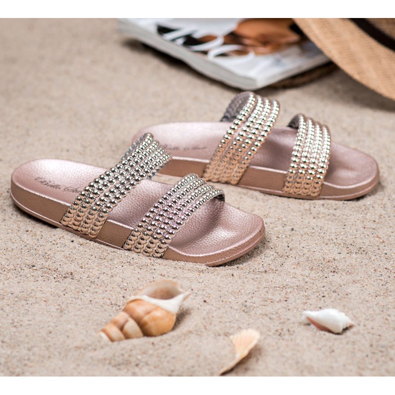 Bello Star Pantofole Con Perline giallo 1