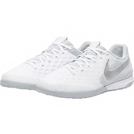 Scarpe indoor Nike Tiempo React Legend 8 Pro Ic M AT6134-100 bianca bianca 2