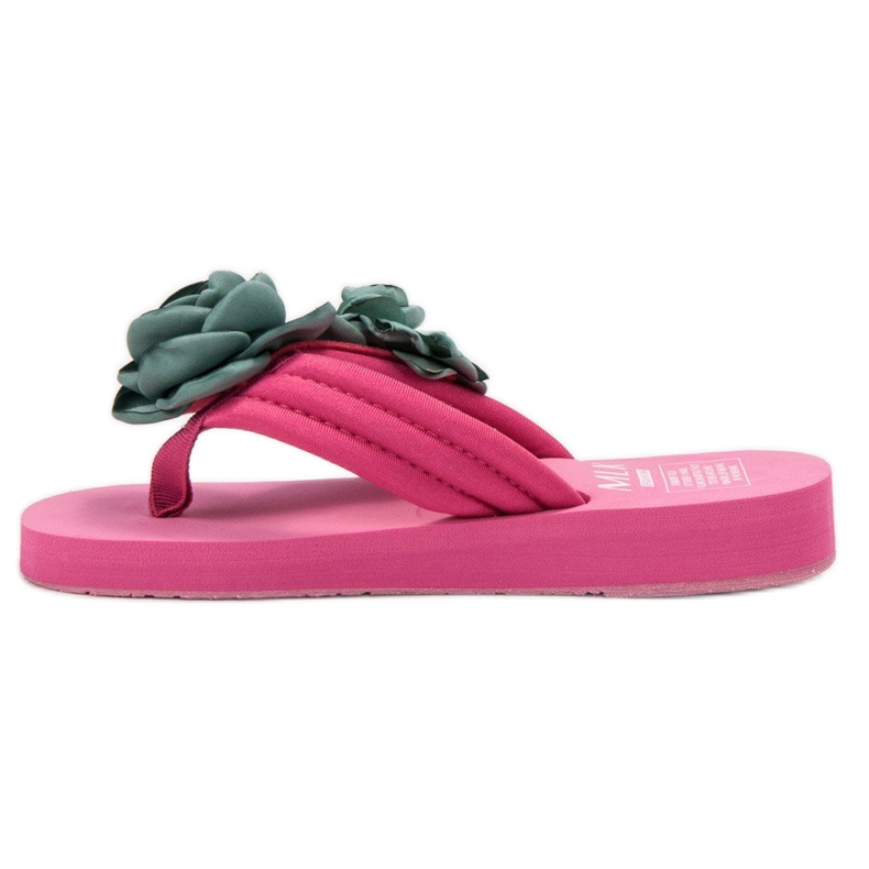SHELOVET Infradito Leggere Con Fiori rosa 1