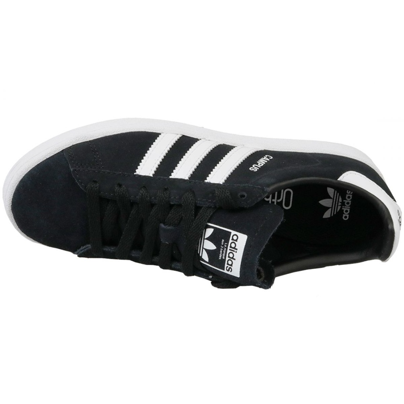 Adidas Originals Campus Jr BY9580 scarpe nero 2