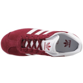 Adidas Gazelle Jr CQ2874 scarpe rosse bianca rosso 2
