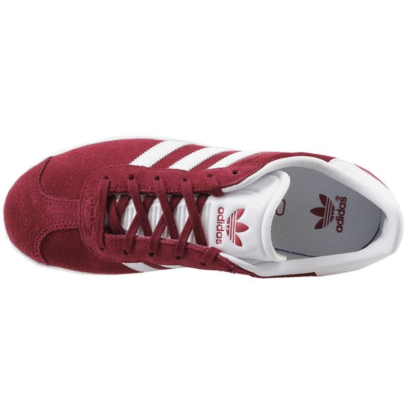 Adidas Gazelle Jr CQ2874 scarpe rosse bianca rosso 2