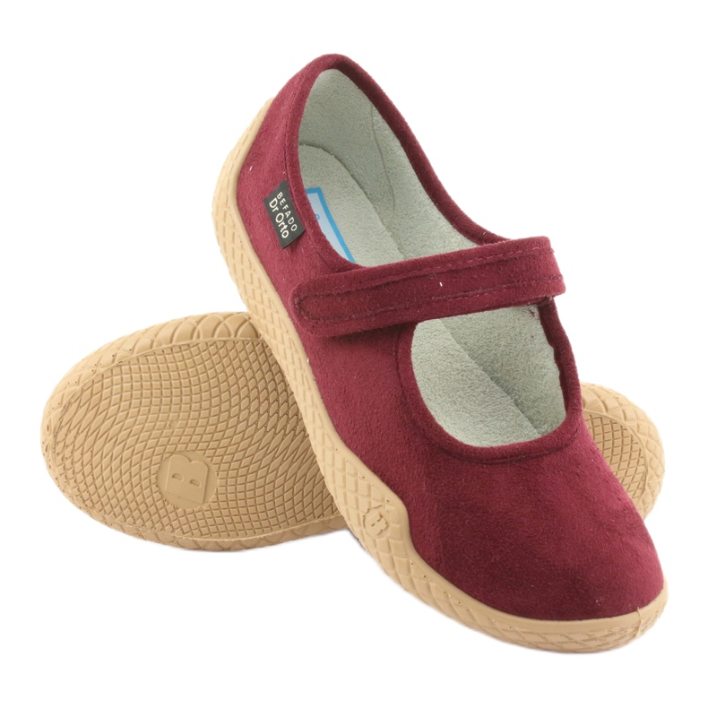 Dr.ORTO Befado scarpe da donna pu-young pu 197D003 bordeaux rosso 3