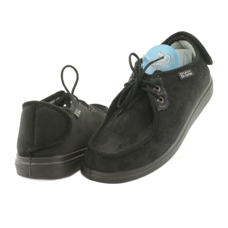 Scarpe da uomo Befado pu 732M004 nero 4