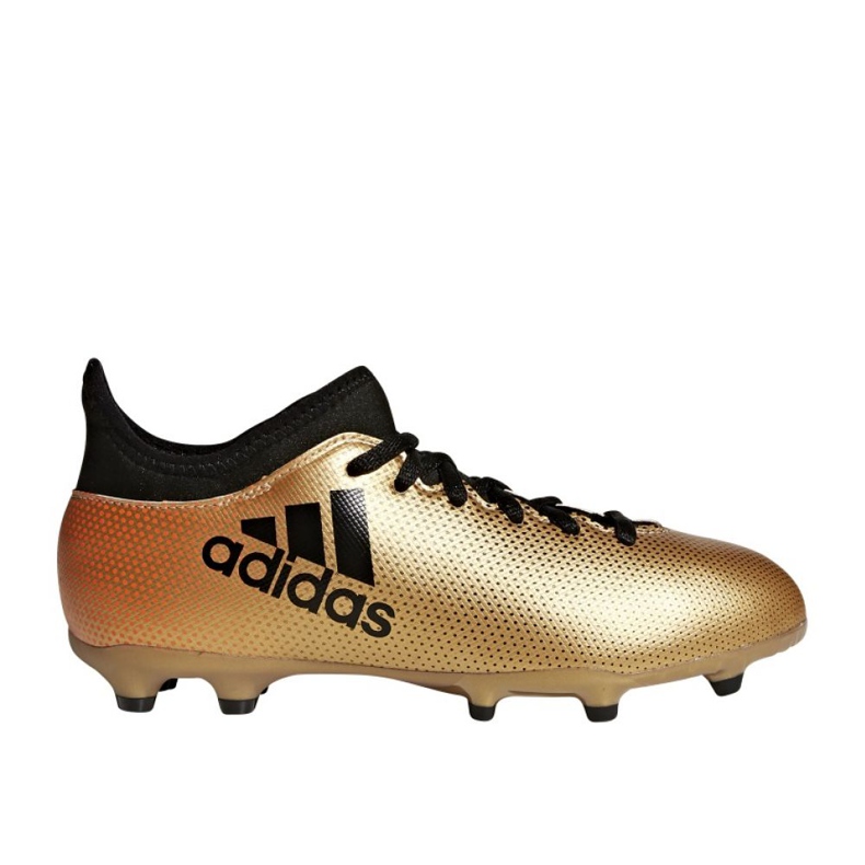 Scarpe da calcio Adidas X 17.3 Fg Jr CP8990 bianco, oro d'oro 1