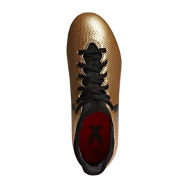 Scarpe da calcio Adidas X 17.3 Fg Jr CP8990 oro bianco d'oro 2