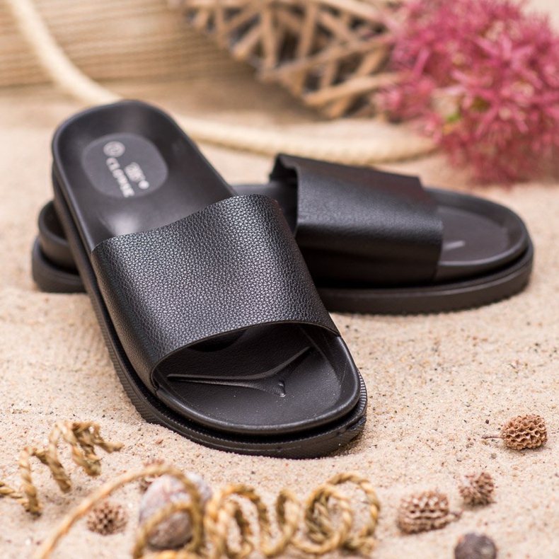 Clowse Pantofole da donna nere nero 2