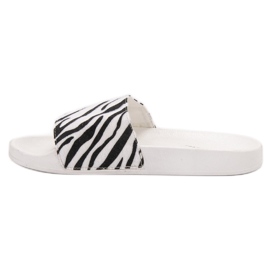 SHELOVET Pantofole sportive in pelle scamosciata bianco nero 1
