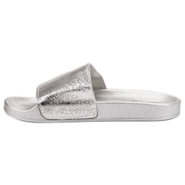 Small Swan Pantofole da donna casual grigio 1