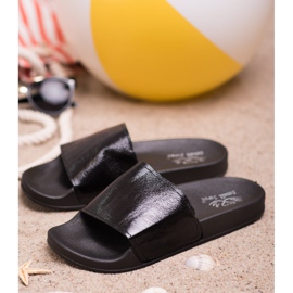 Small Swan Pantofole da donna casual nero 2