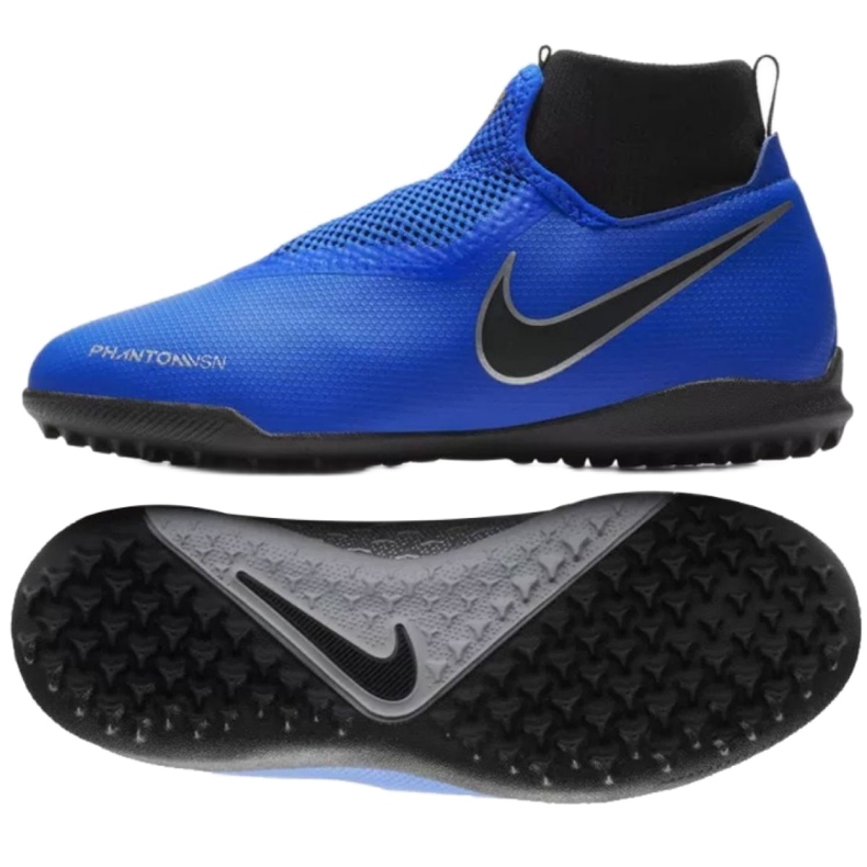 Nike Phantom Vsn Academy Df Tf Jr AO3292-400 scarpe da calcio blu blu 1