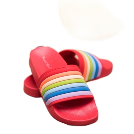 Sweet Shoes Infradito in gomma colorata rosso multicolore 1
