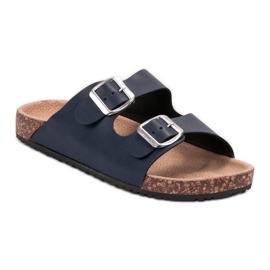 Seastar Pantofole blu navy con fibbia 1