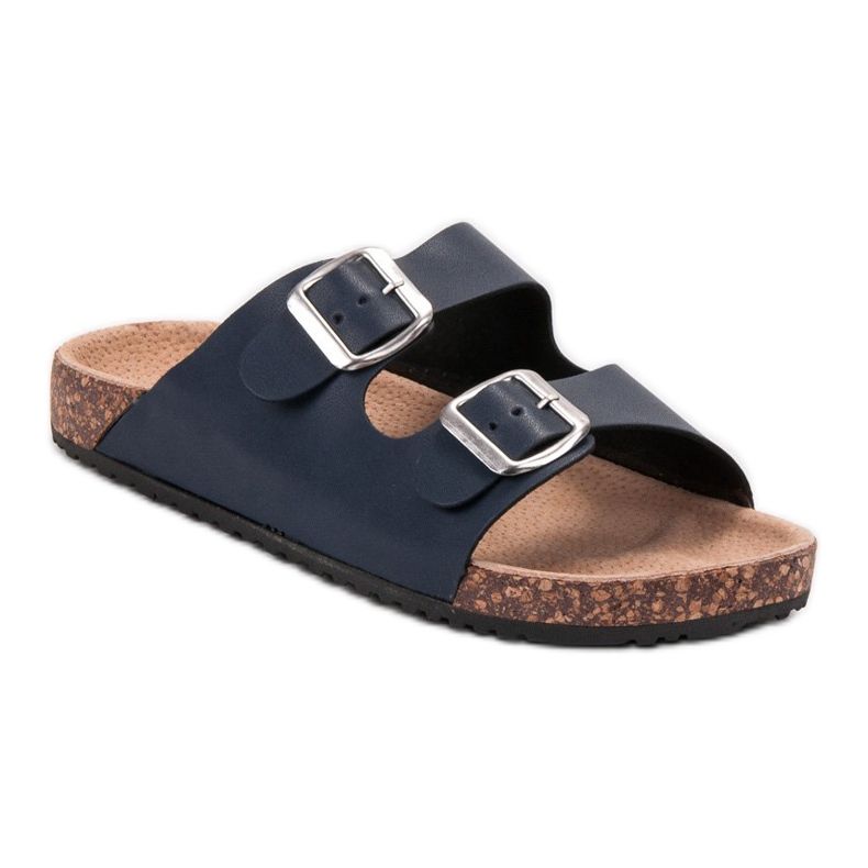 Seastar Pantofole blu navy con fibbia 1