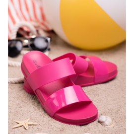 SHELOVET Pantofole di gomma alla moda rosa 2
