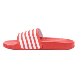SHELOVET Pantofole sportive a righe rosso 1