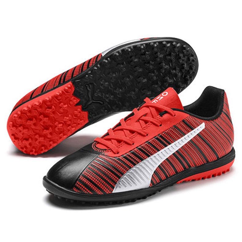 Scarpe da calcio Puma One 5.4 Tt Jr 105662 01 multicolore rosso 2