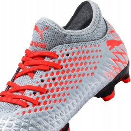 Scarpe da calcio Puma Future 4.4 Fg / Ag Jr 105696-01 multicolore grigio 2